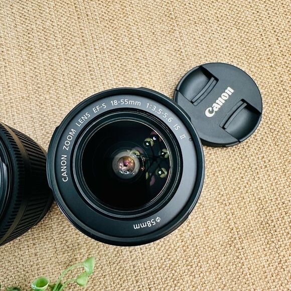 Canon EF-S 18-55mm f/3.5-5.6 IS II & IS STM SLR Zoom Lenses 2 Piece Set NEW - Picture 4 of 6